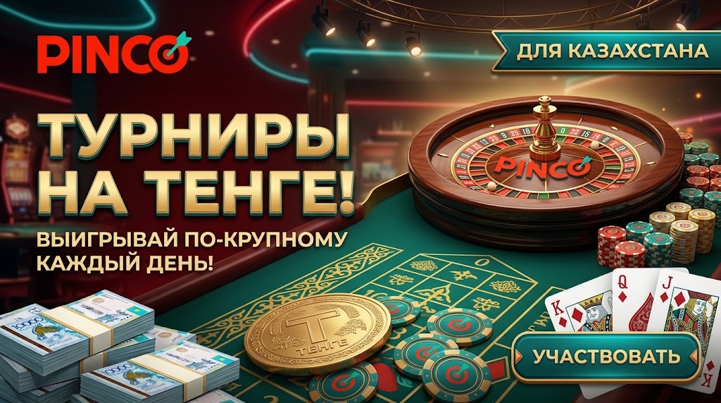 Pinco турниры и платежи в тенге для Казахстана